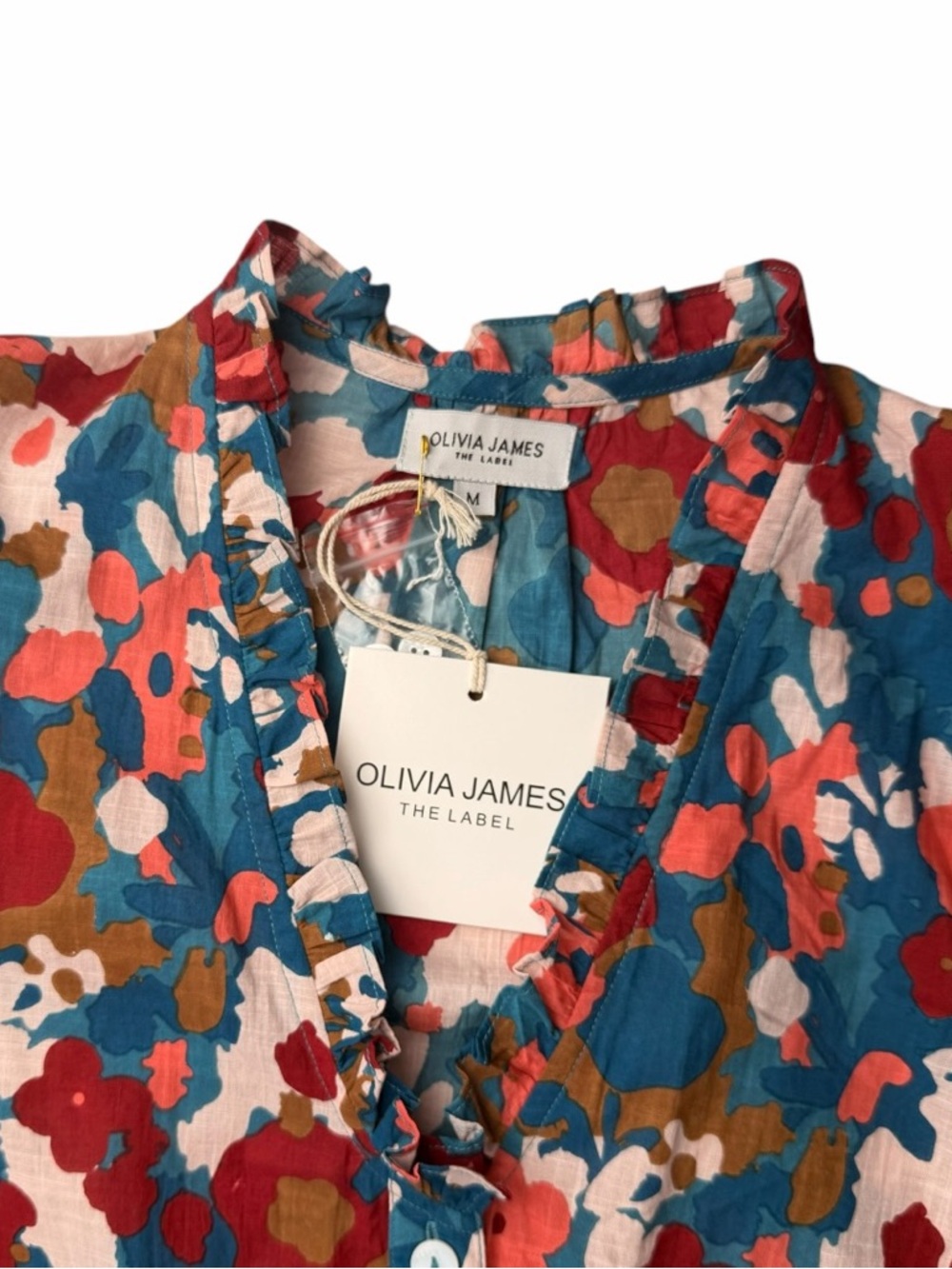 NWT Olivia James The Label Women’s Floral Print Charlotte Jumpsuit Size Medium - Picture 8 of 10